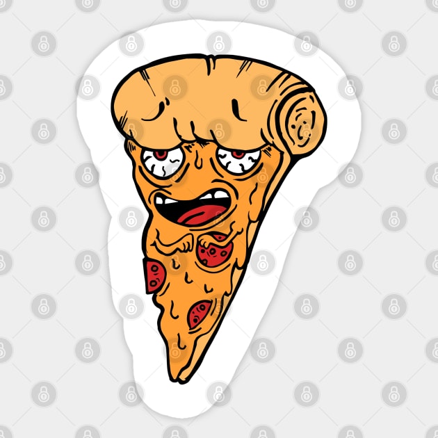 pizza addicted Sticker by weenoliumco